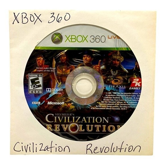 Sid Meier’s Civilization Revolution Xbox 360 (NO HARD COVER CASE) - Picture 1 of 2